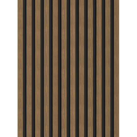 Mexen Lam-B wall slats 275 x 30 cm, 4 mm HDF board, technical veneer, Natural Walnut - S100-275307-3015-016