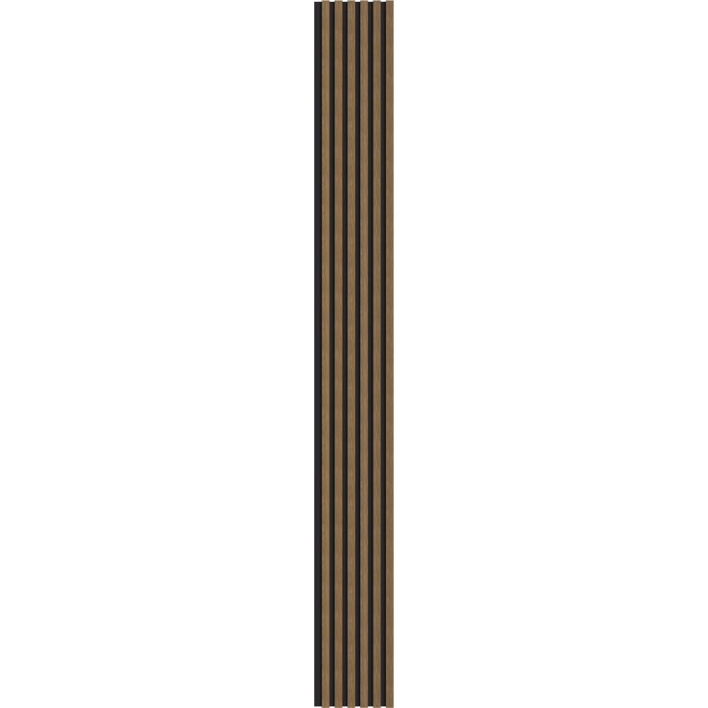 Mexen Lam-B wall slats 275 x 30 cm, 4 mm HDF board, technical veneer, Natural Walnut - S100-275307-3015-016