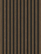 Mexen Lam-B wall slats 275 x 30 cm, 4 mm HDF board, technical veneer, Espresso Walnut - S100-275307-3015-019