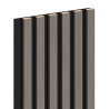 Mexen Lam-F Acoustic Wall Slats 275 x 30 cm, 8 mm Felt, Technical Veneer, Steel Oak - S105-275307-3015-006