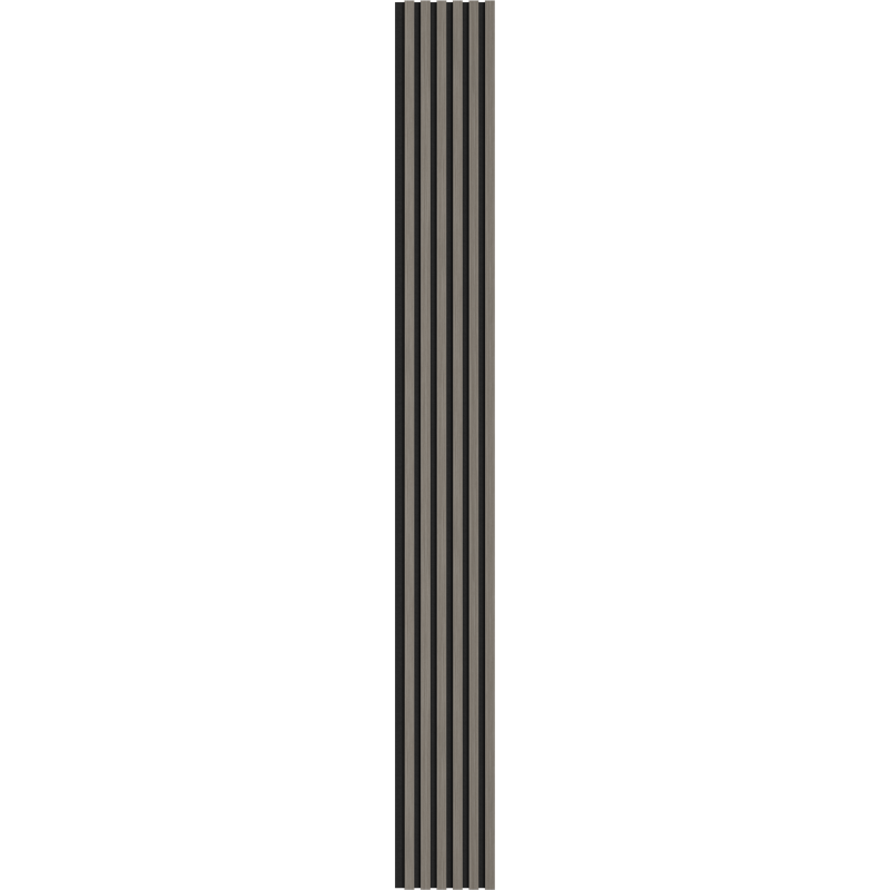 Mexen Lam-F Acoustic Wall Slats 275 x 30 cm, 8 mm Felt, Technical Veneer, Steel Oak - S105-275307-3015-006