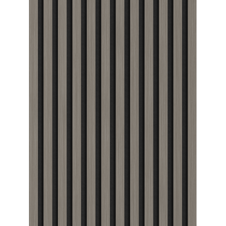 Mexen Lam-F Acoustic Wall Slats 275 x 30 cm, 8 mm Felt, Technical Veneer, Steel Oak - S105-275307-3015-006