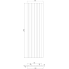 Mexen Lam-F acoustic wall slats 275 x 30 cm, 8 mm felt, technical veneer, Silvery Oak - S105-275307-3015-007