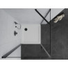 Mexen Pretoria pivot shower cabin 70 x 70 cm, transparent, black + Flat shower tray - 852-070-070-70-00-4010B