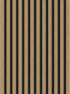 Mexen Lam-F Acoustic Wall Slats 275 x 30 cm, 8 mm Felt, Technical Veneer, Linen Walnut - S105-275307-3015-015