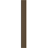 Mexen Lam-F Acoustic Wall Slats 275 x 30 cm, 8 mm Felt, Technical Veneer, Natural Walnut - S105-275307-3015-016
