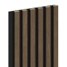 Mexen Lam-F acoustic wall slats 275 x 30 cm, 8 mm felt, technical veneer, Cocoa Walnut - S105-275307-3015-018