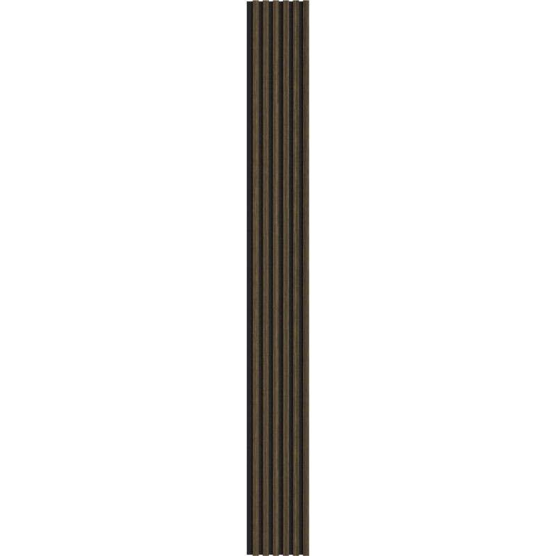 Mexen Lam-F acoustic wall slats 275 x 30 cm, felt 8 mm, technical veneer, Royal Ebony - S105-275307-3015-020