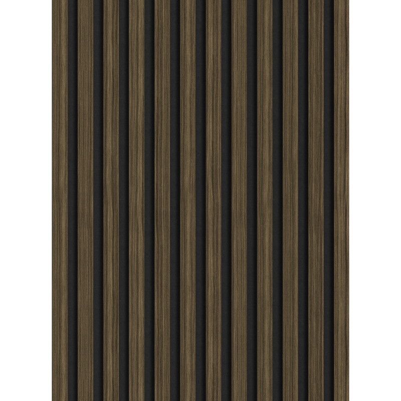 Mexen Lam-F acoustic wall slats 275 x 30 cm, felt 8 mm, technical veneer, Royal Ebony - S105-275307-3015-020