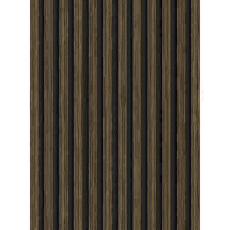 Mexen Lam-F acoustic wall slats 275 x 30 cm, felt 8 mm, technical veneer, Royal Ebony - S105-275307-3015-020