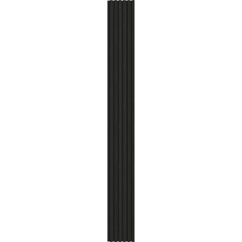 Mexen Lam-F acoustic wall slats 275 x 30 cm, 8 mm felt, technical veneer, Silvery Black Oak - S105-275307-3015-025