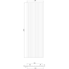 Mexen Lam-B wall slats 275 x 31.5 cm, HDF board 4 mm, Black Matte - S100-275317-2812-053