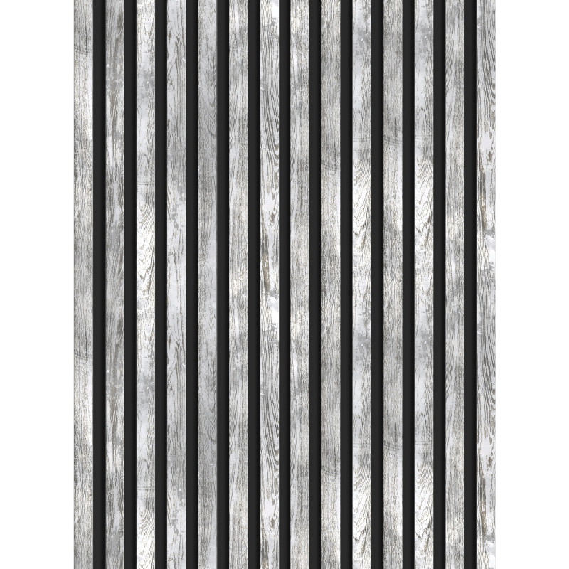 Mexen Lam-B wall slats 275 x 31.5 cm, 4 mm HDF board, Bleached Oak - S100-275317-2812-064