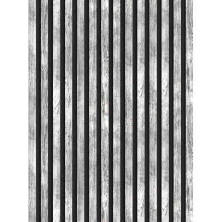 Mexen Lam-B wall slats 275 x 31.5 cm, 4 mm HDF board, Bleached Oak - S100-275317-2812-064