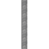 Mexen Lam-B wall slats 275 x 31.5 cm, 4 mm HDF board, Bleached Oak - S100-275317-2812-064