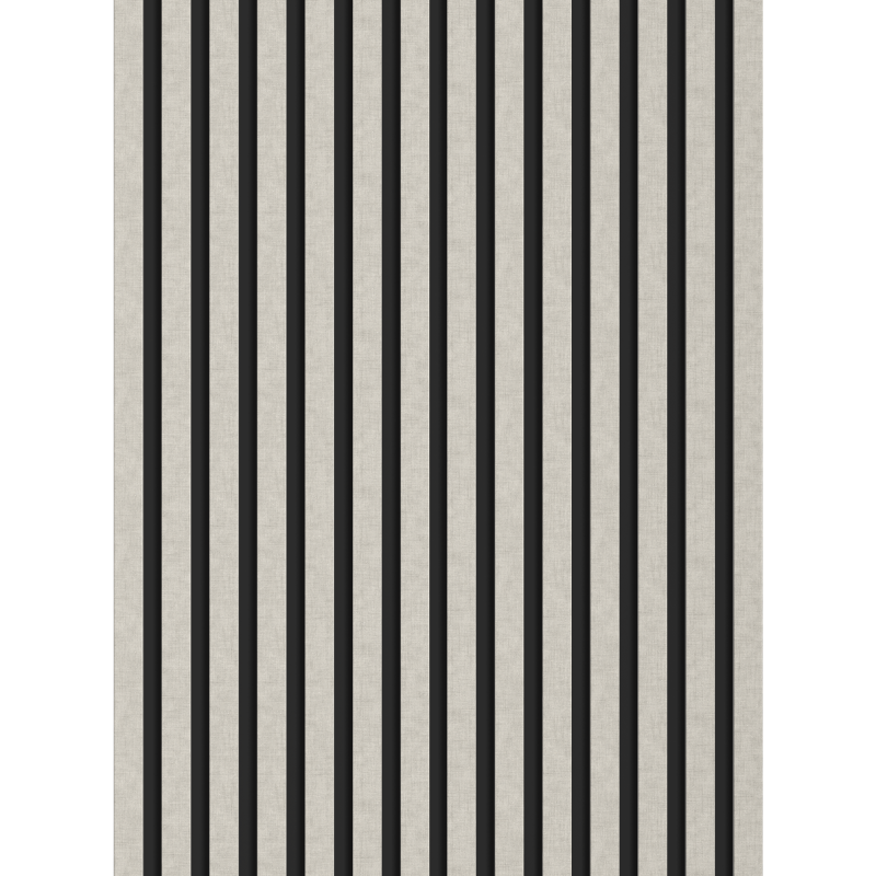 Mexen Lam-B Wall Slats 275 x 31.5 cm, 4 mm HDF Board, Grey Linen - S100-275317-2812-068