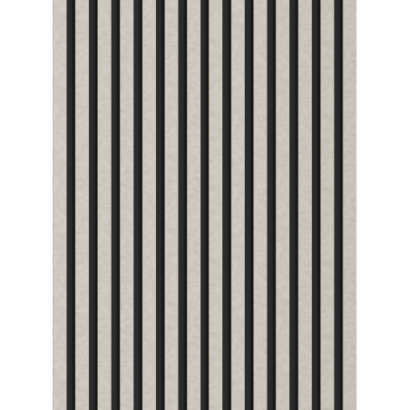 Mexen Lam-B Wall Slats 275 x 31.5 cm, 4 mm HDF Board, Grey Linen - S100-275317-2812-068