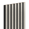 Mexen Lam-B Wall Slats 275 x 31.5 cm, 4 mm HDF Board, Grey Linen - S100-275317-2812-068