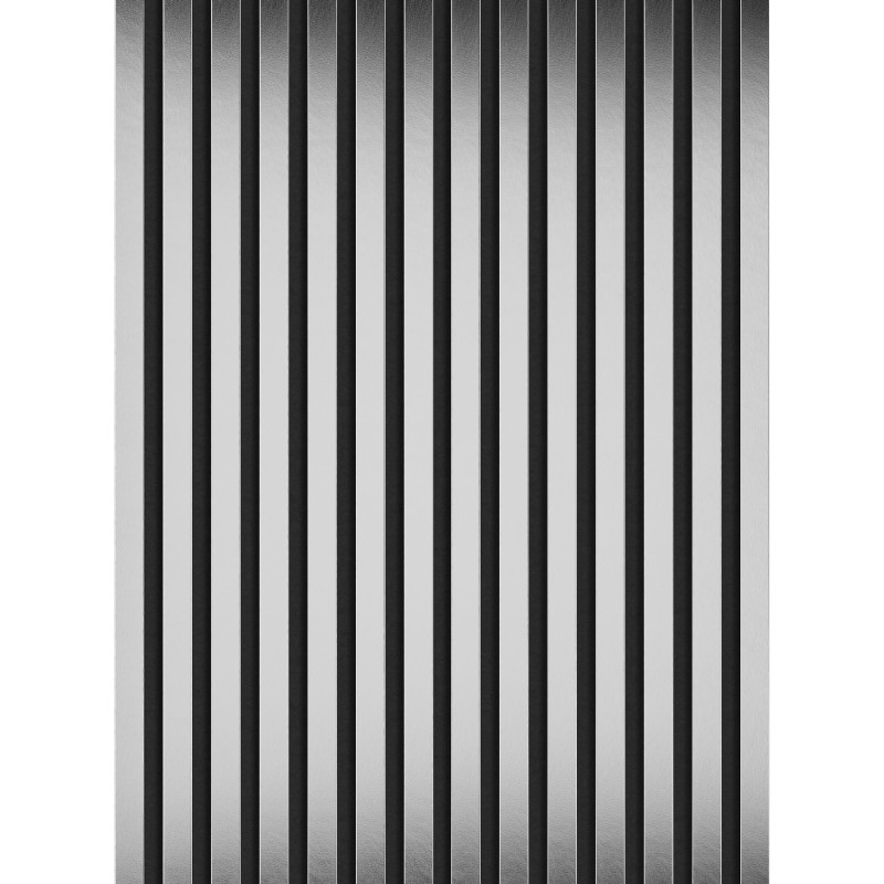 Mexen Lam-F Acoustic Wall Slats 275 x 31.5 cm, 6 mm Felt, Silver - S105-275317-2812-056