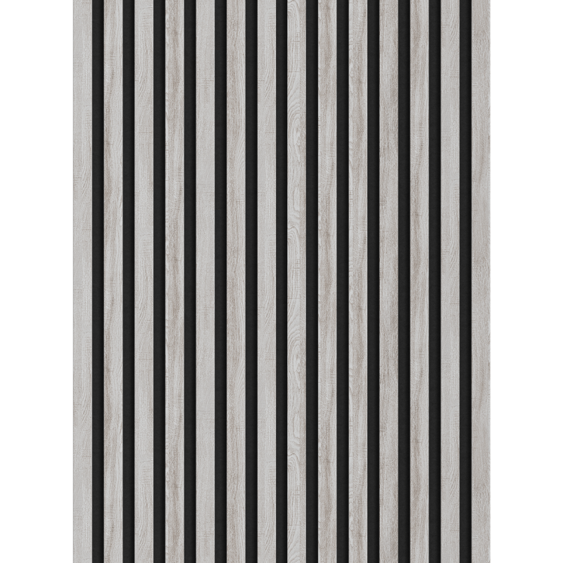 Mexen Lam-F Acoustic Wall Slats 275 x 31.5 cm, 6 mm Felt, Ice Oak - S105-275317-2812-061