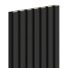 Mexen Lam-F Acoustic Wall Slats 275 x 31.5 cm, 6 mm Felt, Black Linen - S105-275317-2812-069
