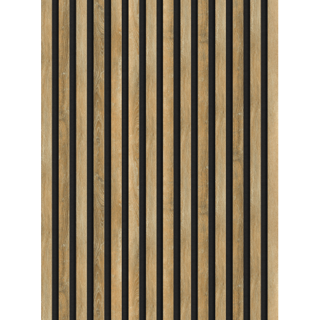 Mexen Lam-F acoustic wall slats 275 x 31.5 cm, 6 mm felt, Honey Oak - S105-275317-2812-066