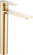Mexen Zero tall washbasin faucet, gold - 71110-50