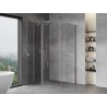 Mexen Mist T pivot shower cabin 95 x 110 cm, transparent, chrome - 8A4T-095-110-01-00