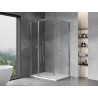 Mexen Mist T pivot shower cabin 95 x 110 cm, transparent, chrome - 8A4T-095-110-01-00