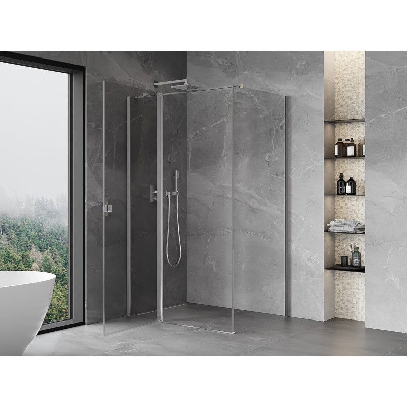 Mexen Mist T hinged shower cabin 115 x 120 cm, transparent, chrome - 8A4T-115-120-01-00