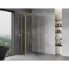 Mexen Mist T hinged shower cabin 90 x 90 cm, transparent, gold - 8A4T-090-090-50-00