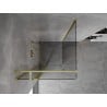 Mexen Mist T hinged shower cabin 120 x 120 cm, transparent, brushed gold - 8A4T-120-120-55-00