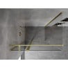 Mexen Mist T Hinged Shower Cabin 95 x 90 cm, Transparent, brushed gold - 8A4T-095-090-55-00