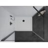 Mexen Pretoria Swing Shower Enclosure 100 x120 cm, Transparent, Black + Flat Shower Tray - 852-100-120-70-00-4010B