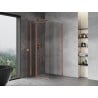 Mexen Mist T shower enclosure hinged 70 x 70 cm, transparent, brushed copper - 8A4T-070-070-65-00