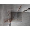 Mexen Mist T Hinged Shower Enclosure 75 x 75 cm, Transparent, Brushed Copper - 8A4T-075-075-65-00