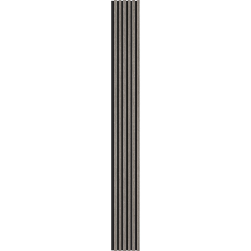 Mexen Lam-B wall slats 275 x 30 cm, 4 mm HDF board, technical veneer, Silvery Oak - S100-275307-3015-007