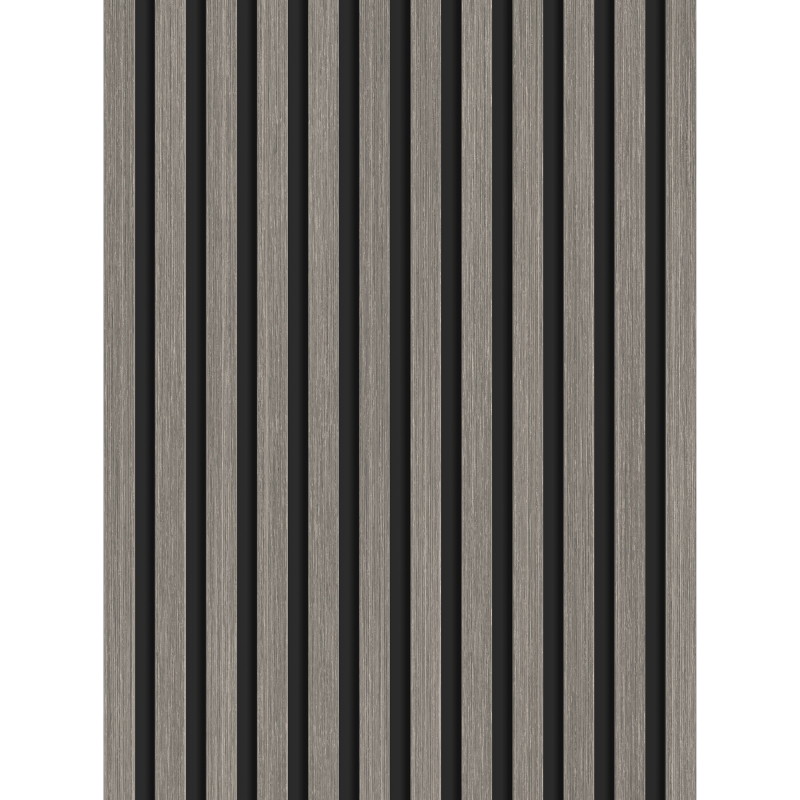 Mexen Lam-B wall slats 275 x 30 cm, 4 mm HDF board, technical veneer, Silvery Oak - S100-275307-3015-007