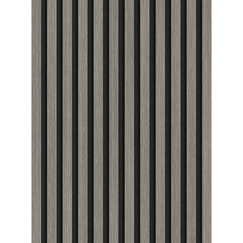 Mexen Lam-F acoustic wall slats 275 x 30 cm, 8 mm felt, technical veneer, Silvery Oak - S105-275307-3015-007