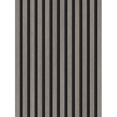 Mexen Lam-F acoustic wall slats 275 x 30 cm, 8 mm felt, technical veneer, Silvery Oak - S105-275307-3015-007