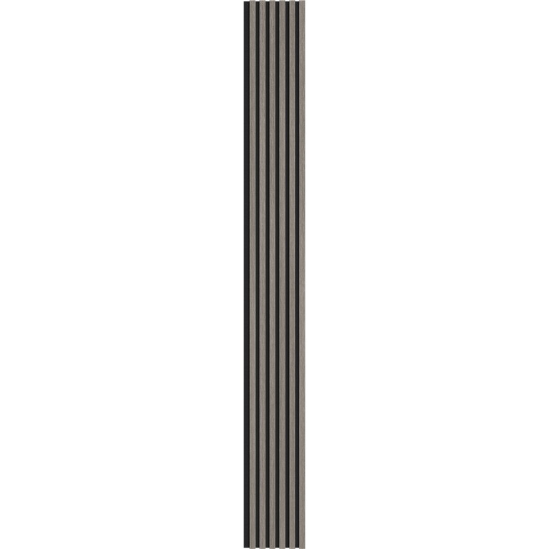 Mexen Lam-F acoustic wall slats 275 x 30 cm, 8 mm felt, technical veneer, Silvery Oak - S105-275307-3015-007