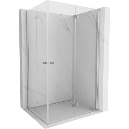 Mexen Mist-F Duo right folding shower cabin 70 x 85 cm, transparent, chrome - 8A6-070L-085P-01-00