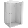 Mexen Mist-F Duo folding shower cabin 70 x 85 cm, transparent, chrome - 8A6-070L-085P-01-00