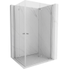 Mexen Mist-F Duo shower enclosure foldable 90 x 105 cm, clear, chrome - 8A6-090L-105P-01-00