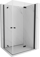 Mexen Mist-F Duo Right Folding Shower Cabin 85 x 120 cm, Transparent, Black - 8A6-085L-120P-70-00