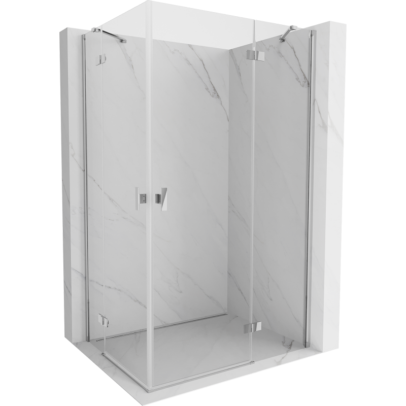 Mexen Mist-H Duo shower cabin hinged 70 x 75 cm, transparent, chrome - 8A5-070L-075P-01-00