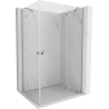 Mexen Mist-H Duo shower cabin hinged 70 x 75 cm, transparent, chrome - 8A5-070L-075P-01-00