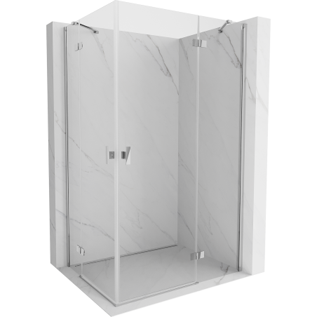 Mexen Mist-H Duo Shower Enclosure Hinged Right 70 x 80 cm, Transparent, Chrome - 8A5-070L-080P-01-00