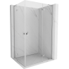 Mexen Mist-H L Duo Right Swing Shower Enclosure 75 x 105 cm, Transparent, Chrome - 8A5L-075L-105P-01-00