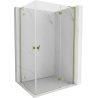 Mexen Mist-H L Duo hinged shower cabin 70 x 80 cm, transparent, gold - 8A5L-070L-080P-50-00